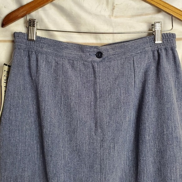 Vintage 90s Pencil Skirt Womens Size 14 Executive Collection Blue Career - Picture 5 of 9